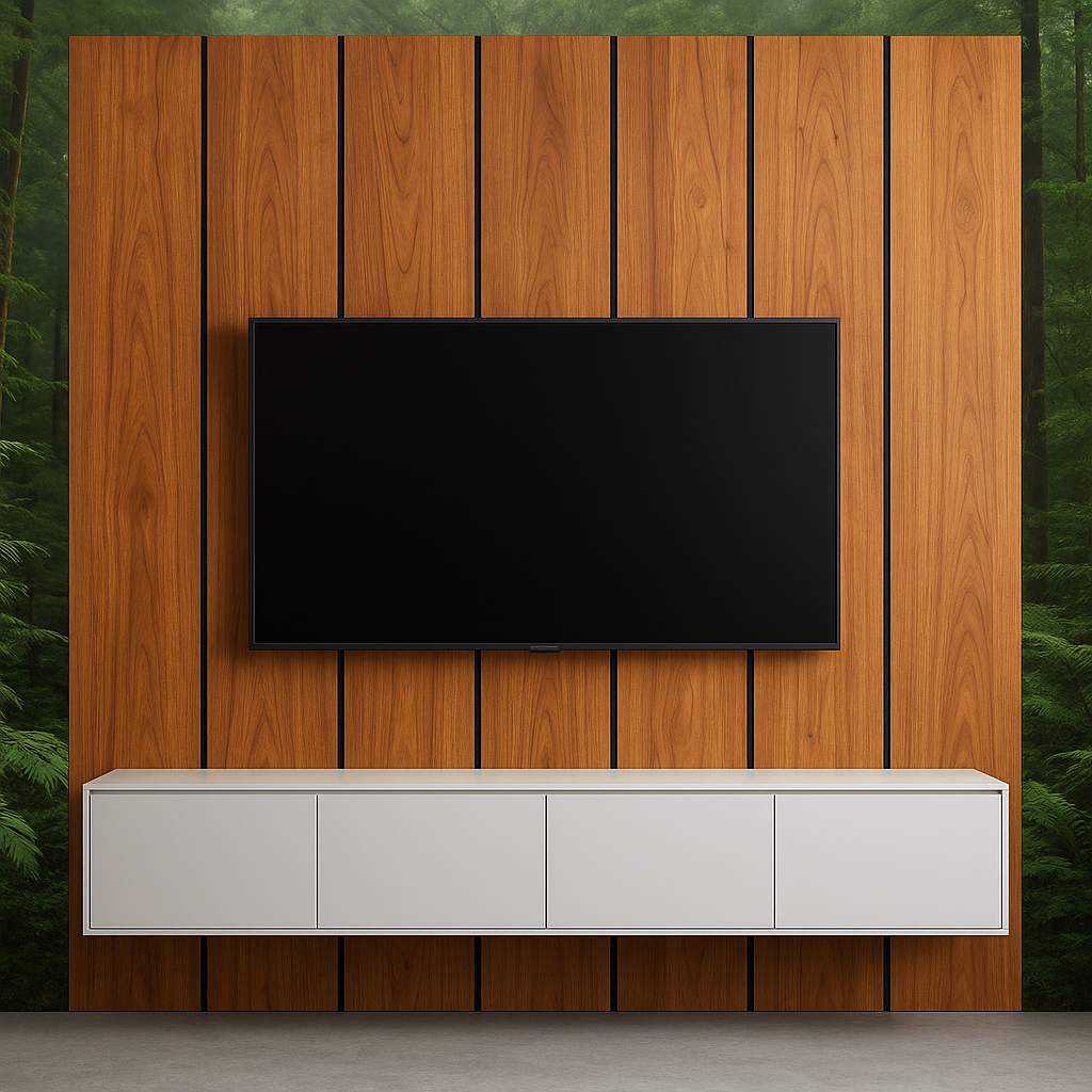 Natural Oak WPC Flat Board Panel - Image 3