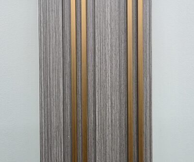 Grey Woodgrain & Gold metallic Indoor panel
