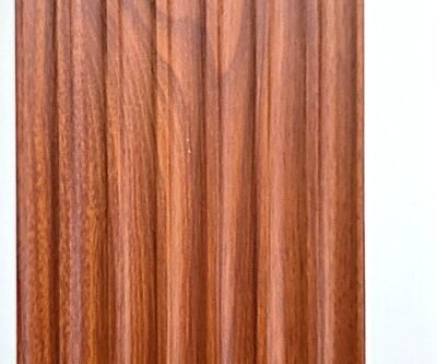 Teak Woodgrain Fluted Panel