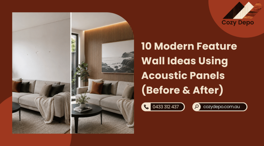 10 Modern Feature Wall Ideas Using Acoustic Panels (Before & After)