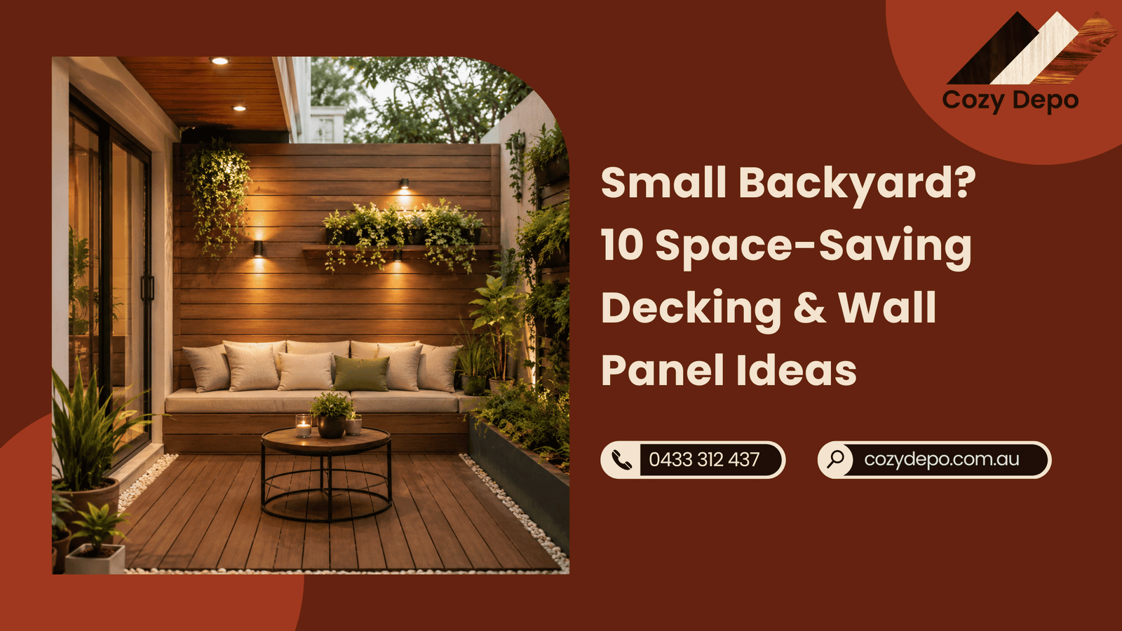 Small Backyard 10 Space-Saving Decking & Wall Panel Ideas