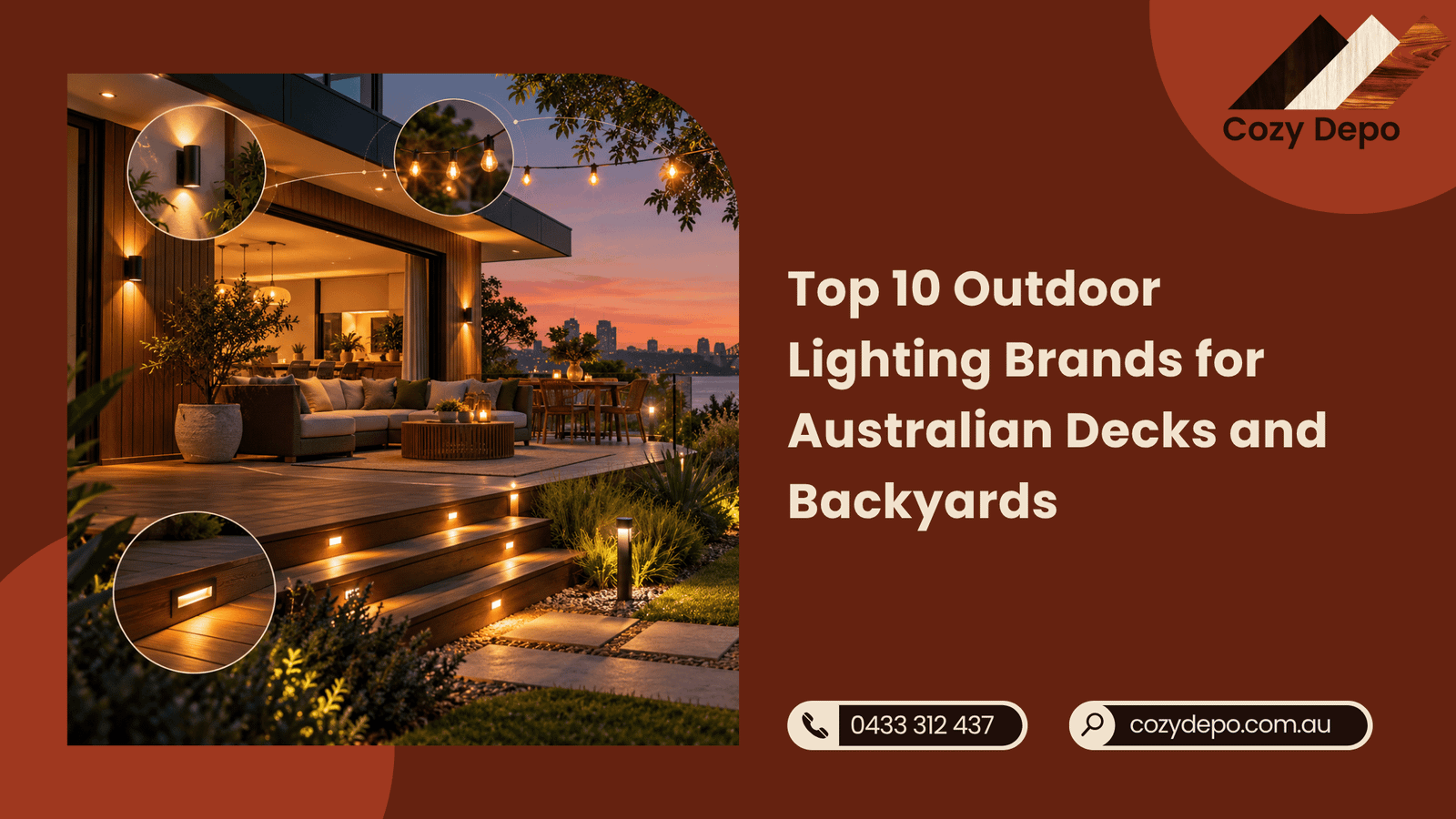 Top 10 Outdoor Lighting Brands for Australian Decks and Backyards
