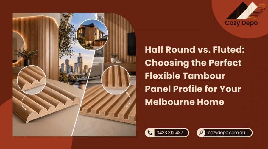 Half Round vs. Fluted Choosing the Perfect Flexible Tambour Panel Profile for Your Melbourne Home