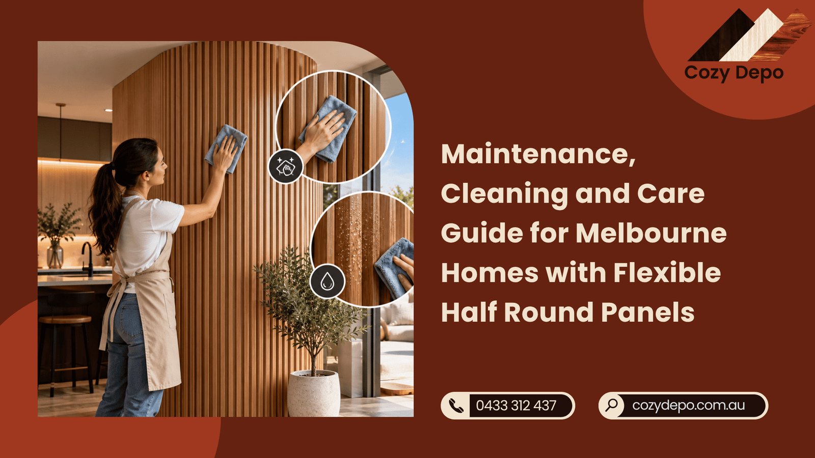 Maintenance, Cleaning and Care Guide for Melbourne Homes with Flexible Half Round Panels